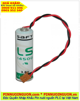 Pin Saft LS14500 _Pin LS14500; Pin nuôi nguồn PLC Saft LS14500 lithium 3.6v A 2600mAh chính hãng _Xuất xứ Pháp